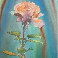watercolor of "Just Joey" Rose